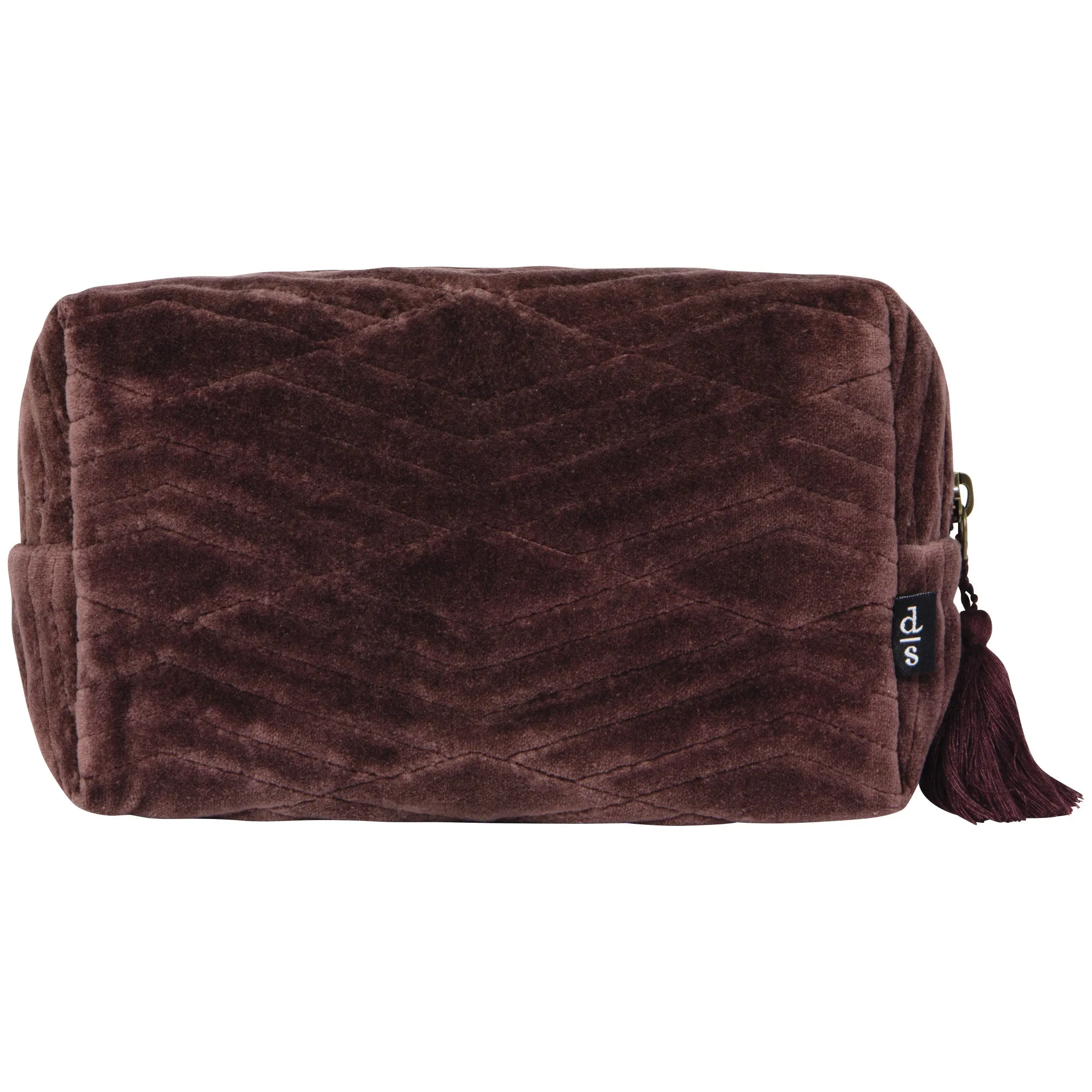 Fig Quilted Cosmetic Bag