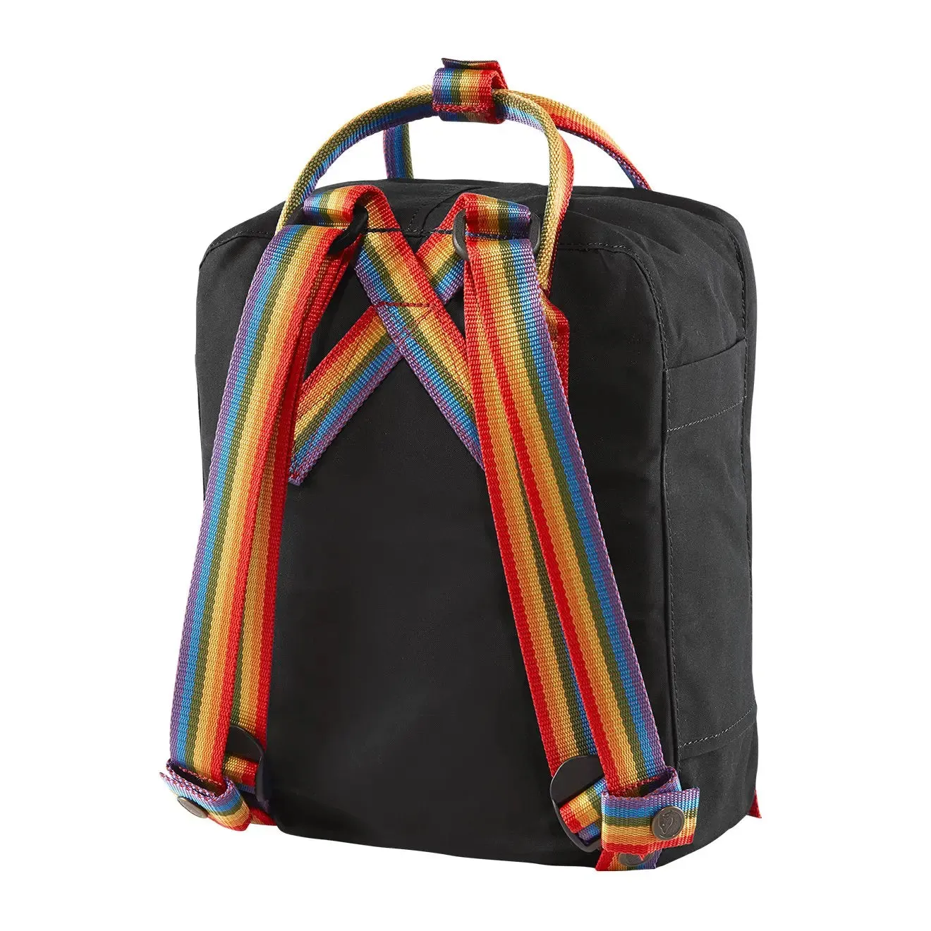 Fjallraven Kanken Rainbow Mini Black Rainbow Pattern