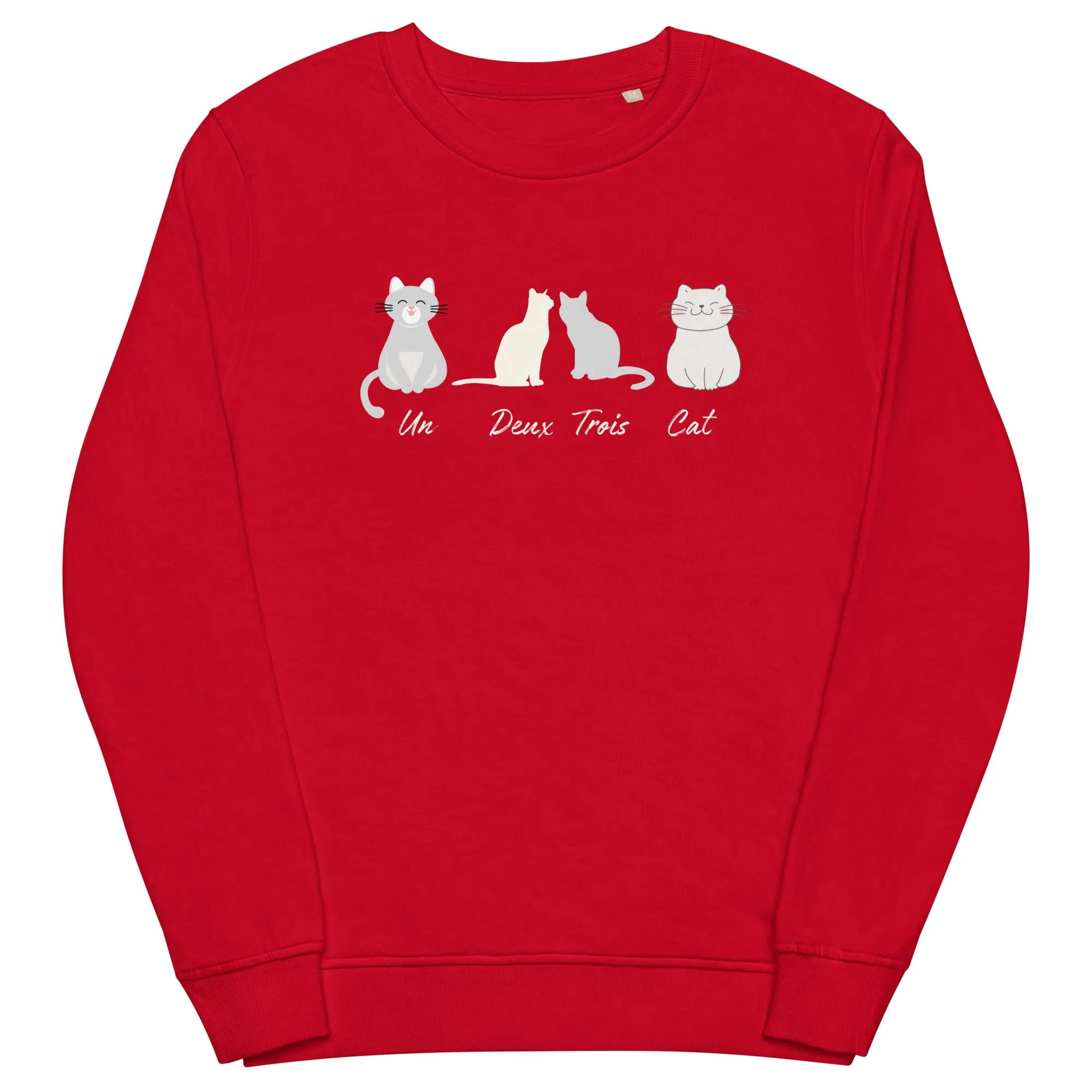 Four Cats, unisex organic sweatshirt,