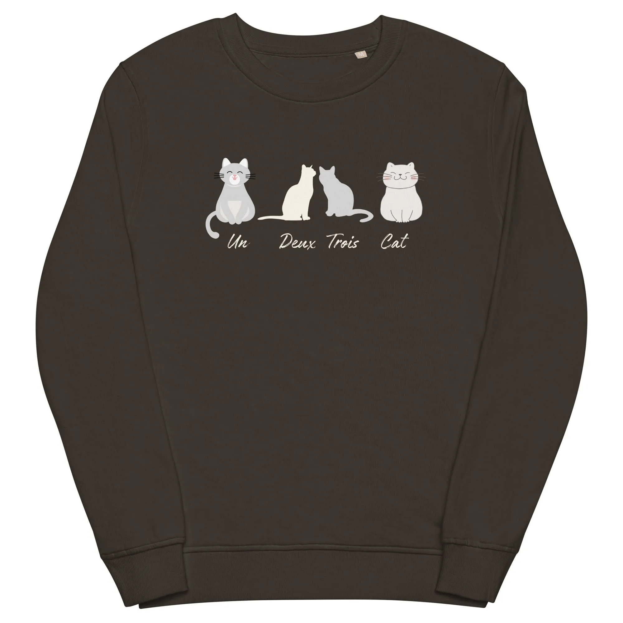 Four Cats, unisex organic sweatshirt,