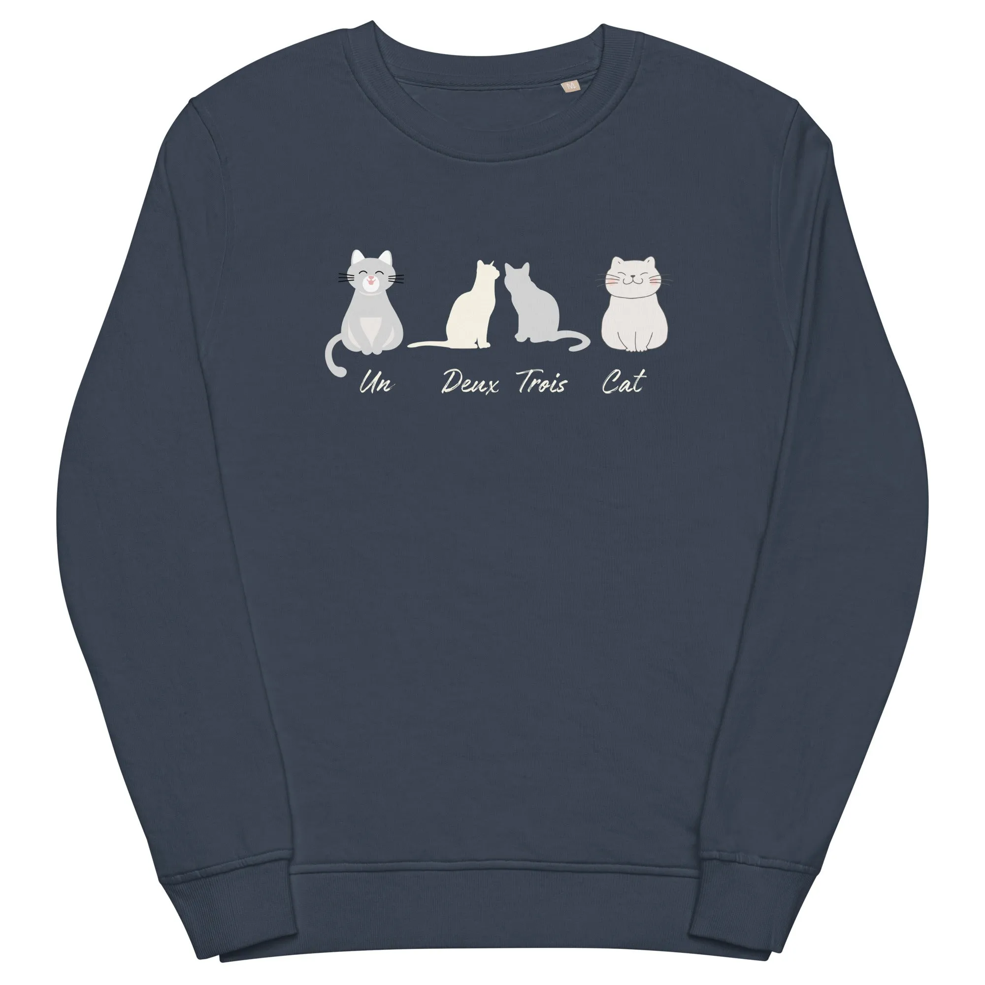 Four Cats, unisex organic sweatshirt,