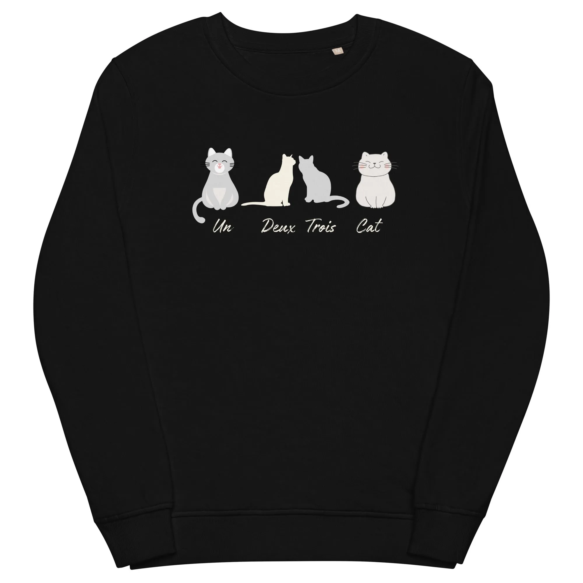 Four Cats, unisex organic sweatshirt,