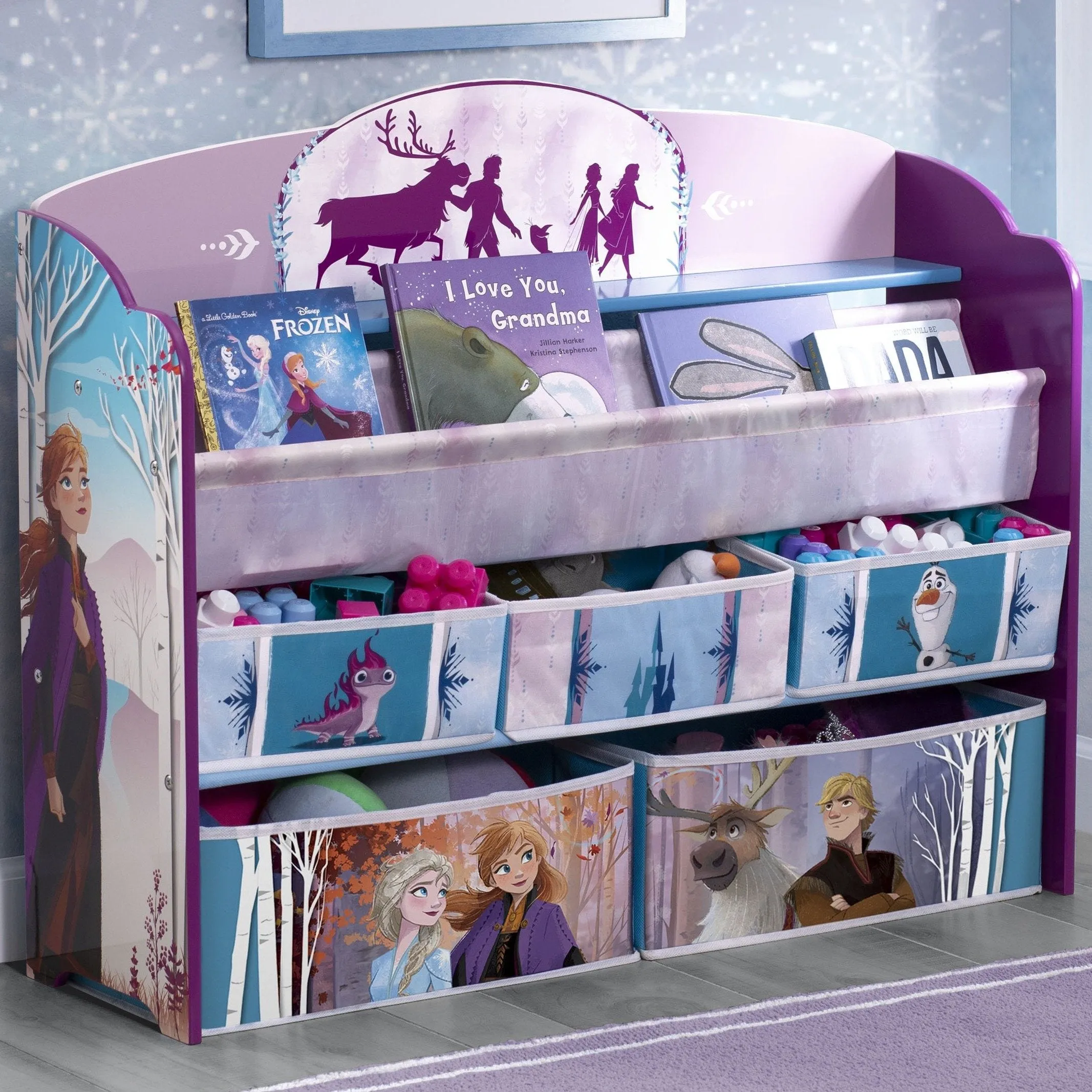 Frozen II Deluxe Toy and Book Organizer