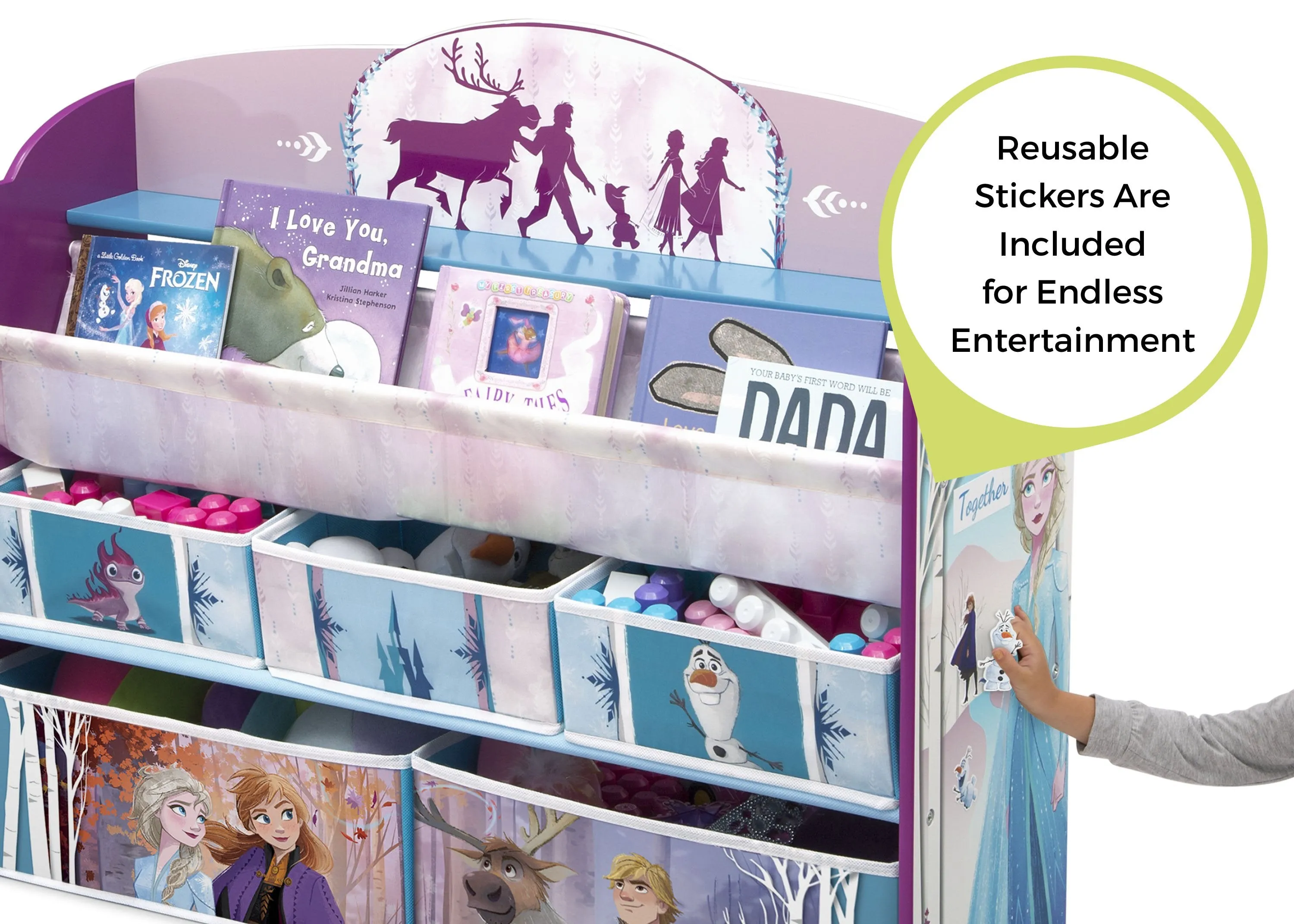 Frozen II Deluxe Toy and Book Organizer