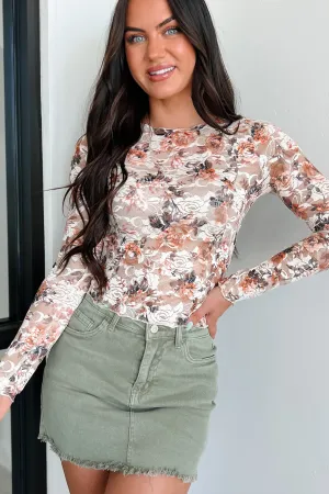 Garden Gorgeous Floral Lace Top (Cream)