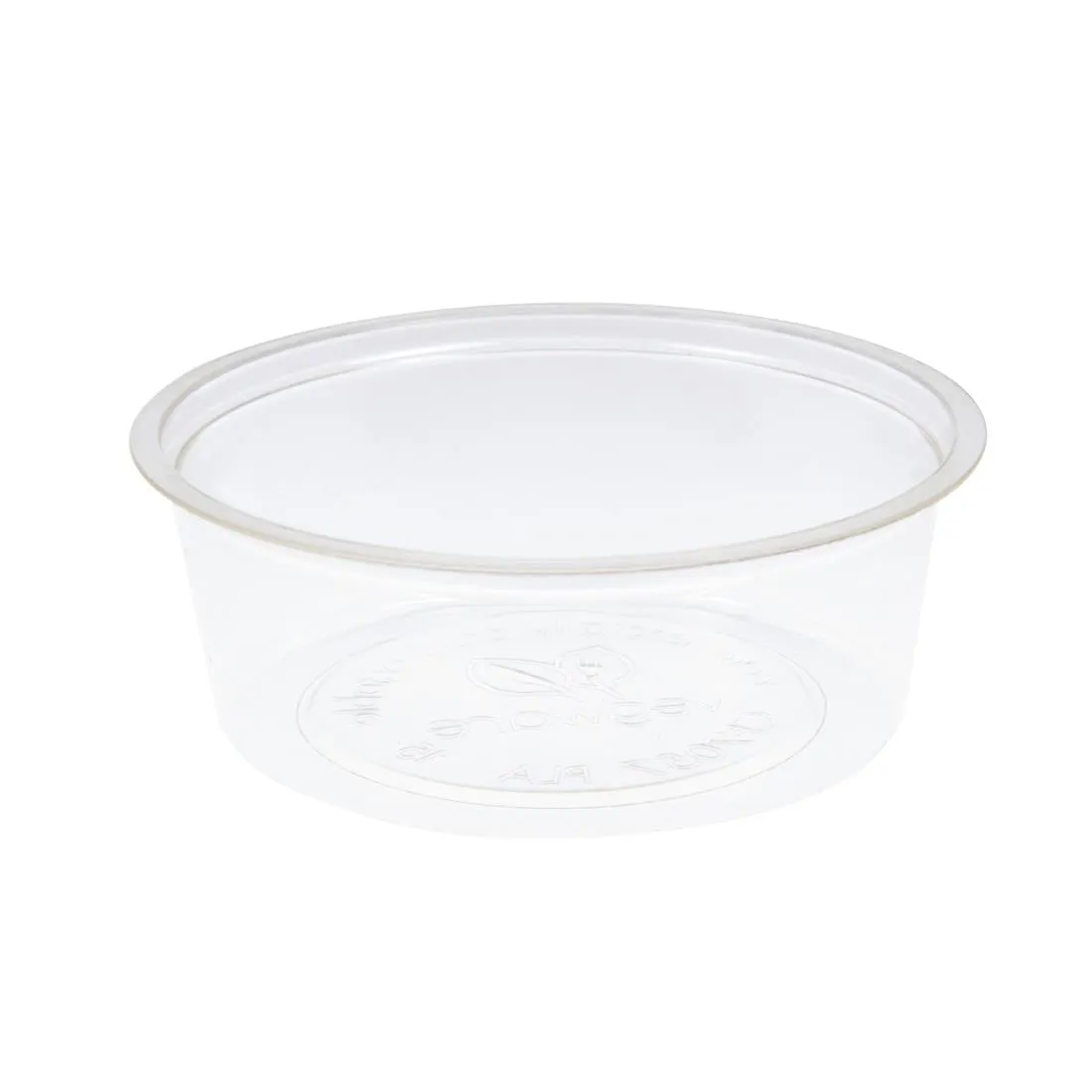 GK104 Vegware Compostable Cold Portion Pot Lids 59ml / 2oz and 118ml / 4oz