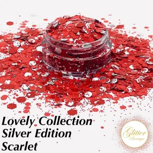 Glitter Boutique Lovely Collection Silver Edition - Scarlet