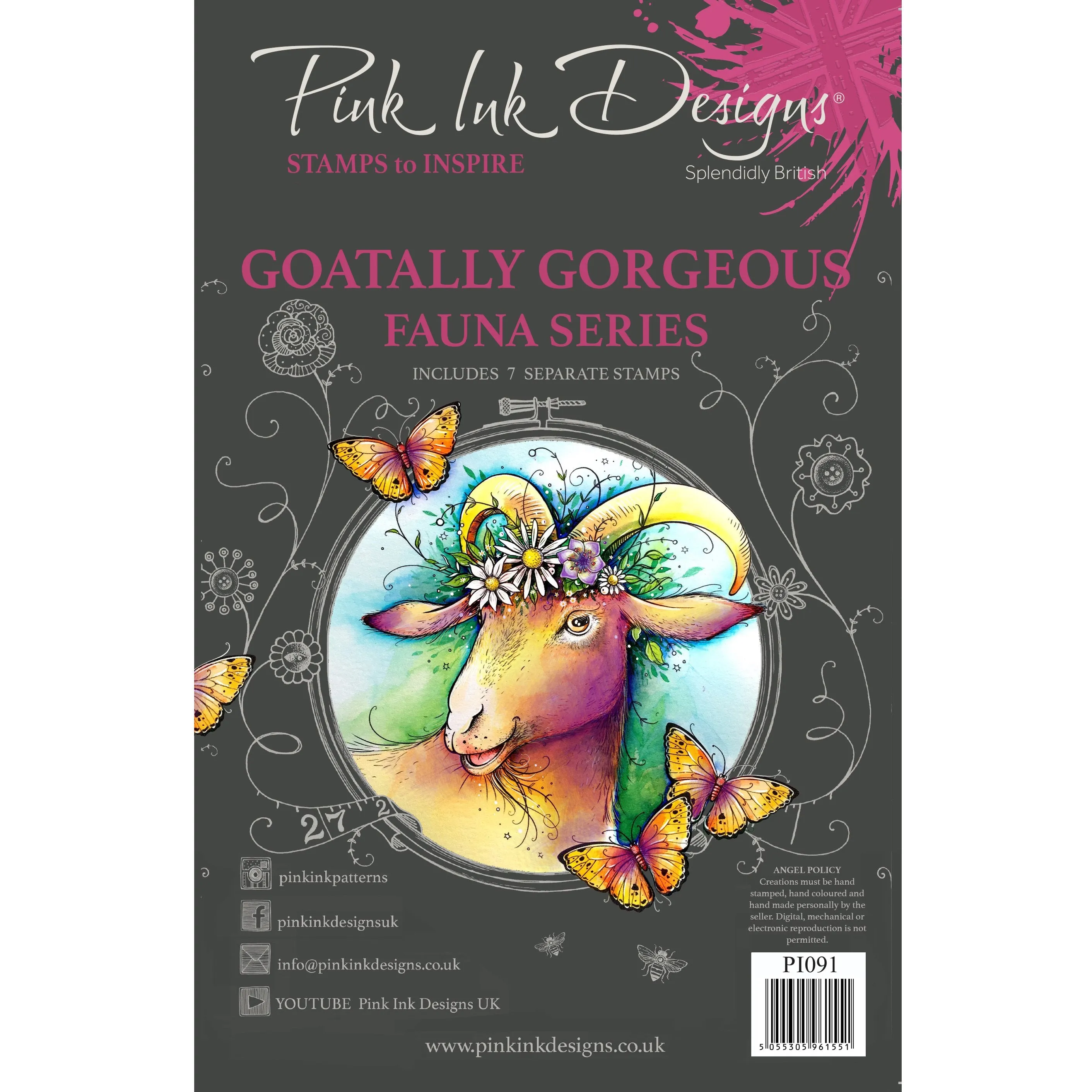 Goatally Gorgeous A5 Clear Stamp Set