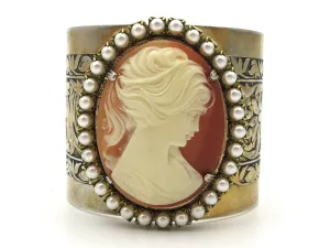 Gorgeous Cameo Cuff Bracelet