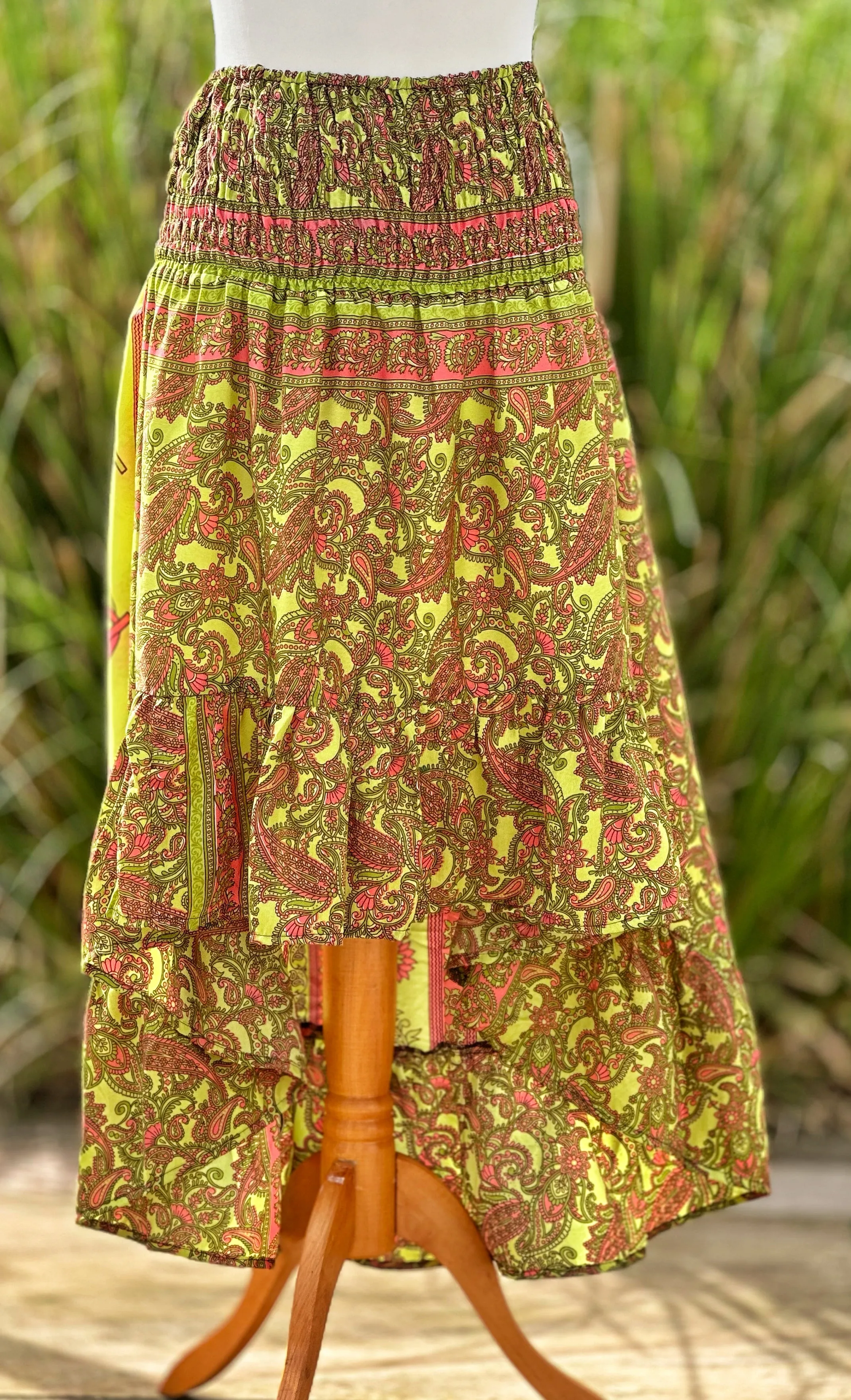 GORGEOUS GREEN PORTOBELLO ROAD SKIRT / SUNDRESS (OF5974)