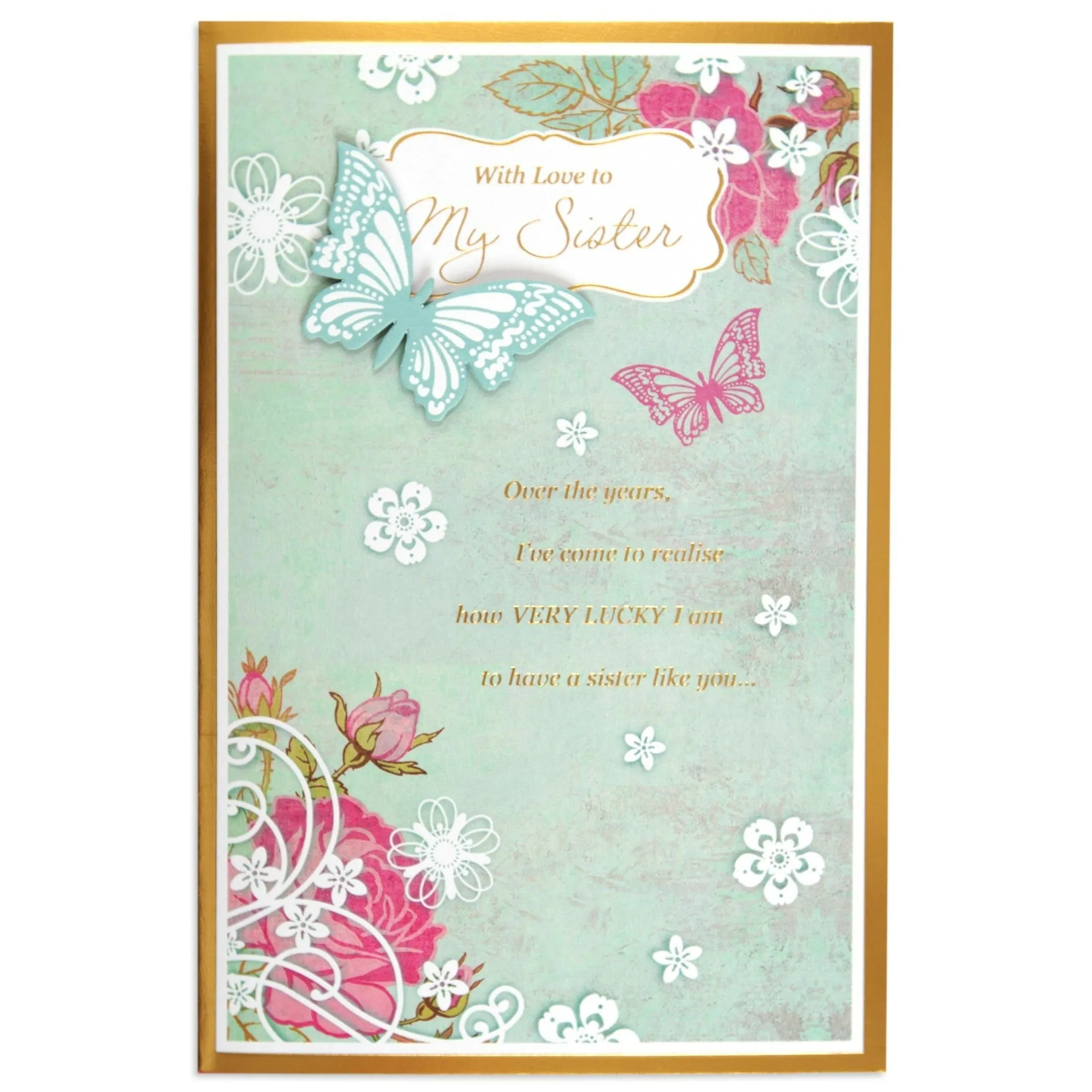 Gorgeous Illustrated Sister Birthday Card