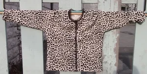 Gorgeous Ivory & Black "Cheetah" Cardigan Sweater