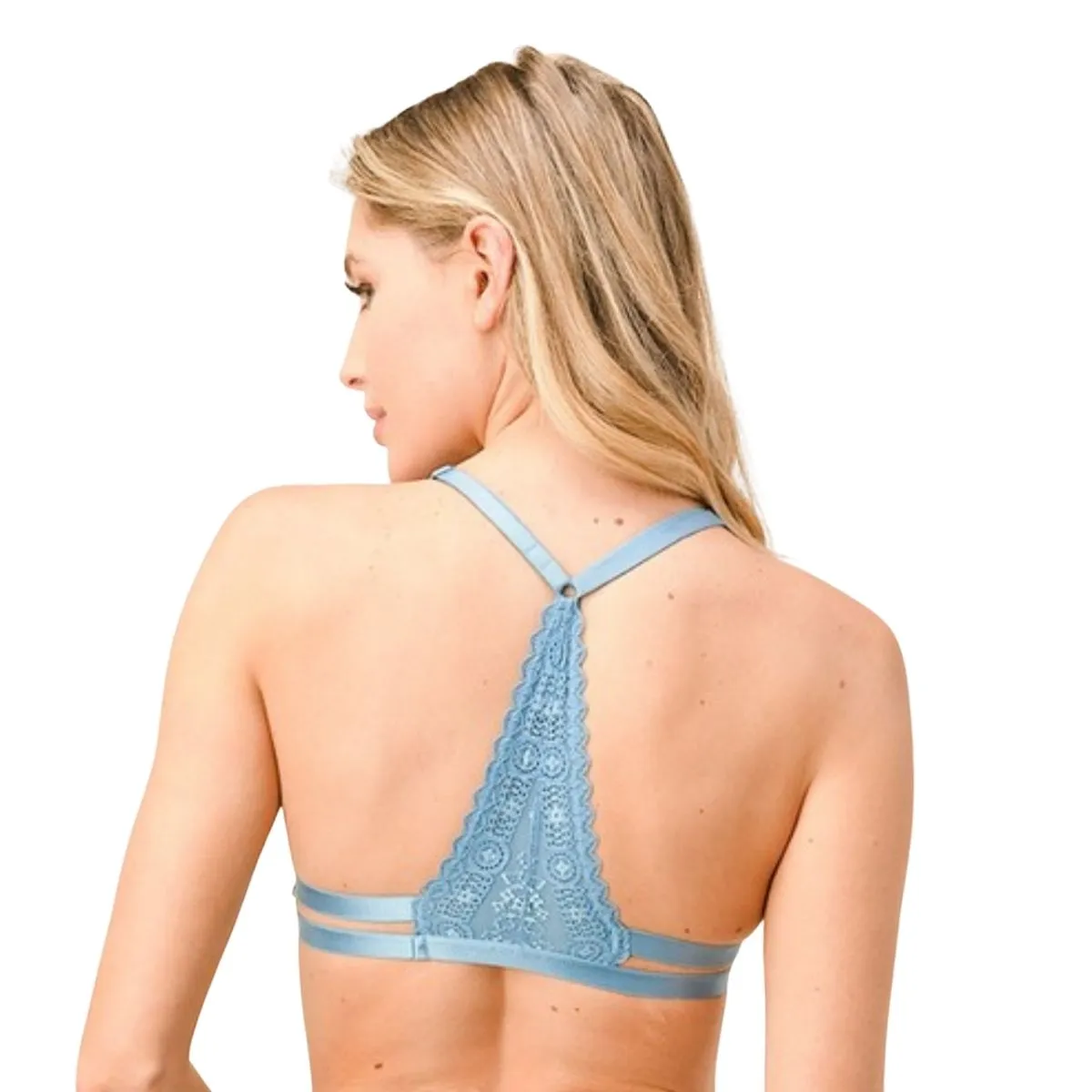 GORGEOUS LACE TRIANGLE RACERBACK BRALETTE