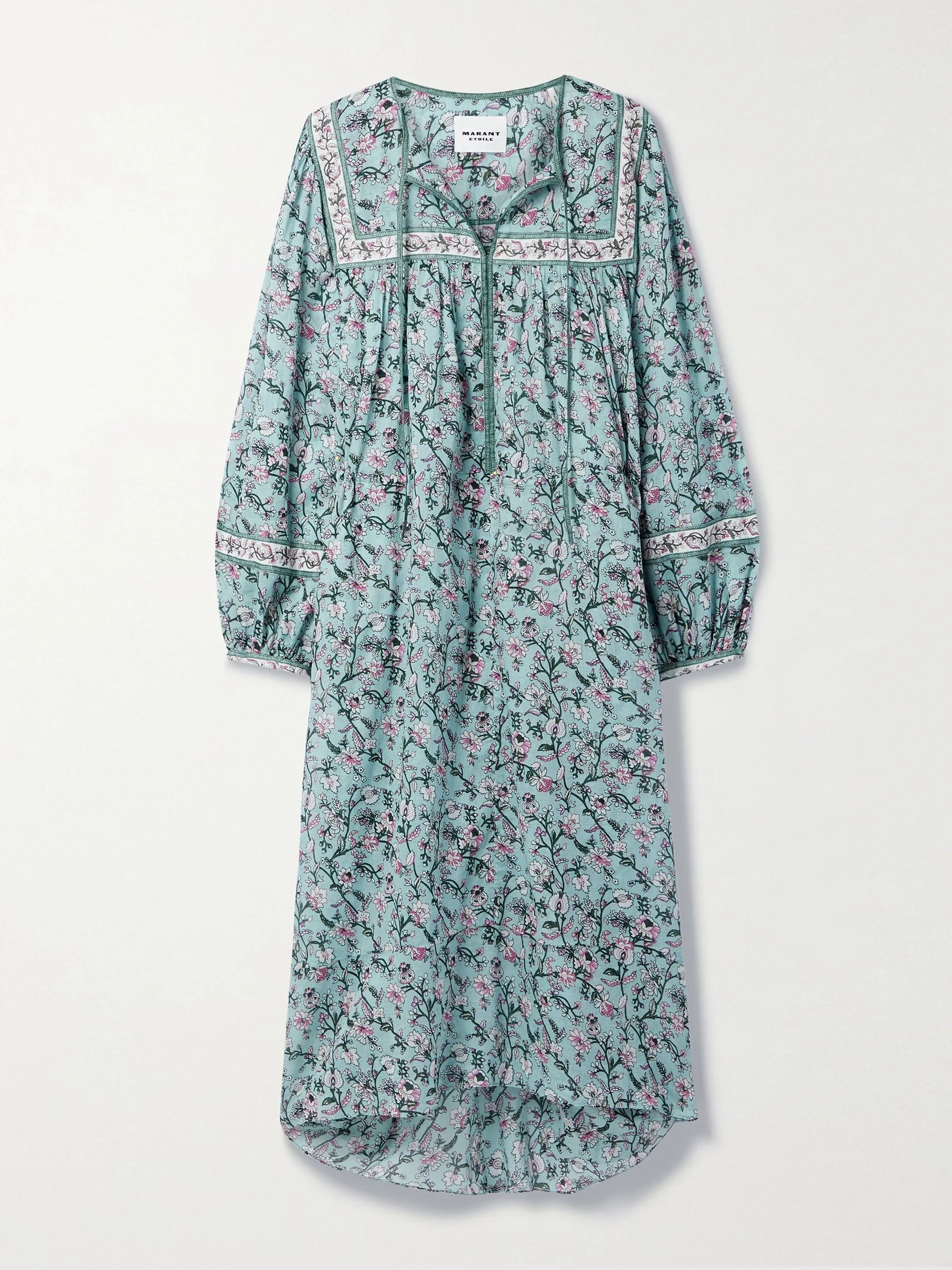 Greila floral-print cotton-voile midi dress