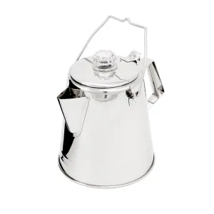 【GSI 美國】 Glacier Stainless 8 Cup PERC不鏽鋼營火燒水壺 65008