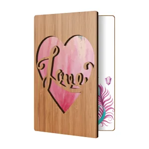 Handcrafted Bamboo Anniversary Cards | Groovy Heart