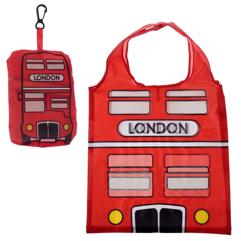 Handy Foldable Shopping Bag - London Icons London Bus FBAG10A