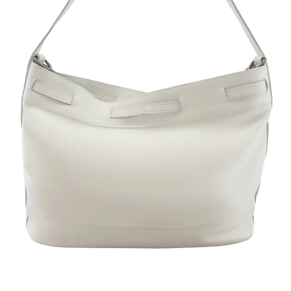 Heather Tote | White