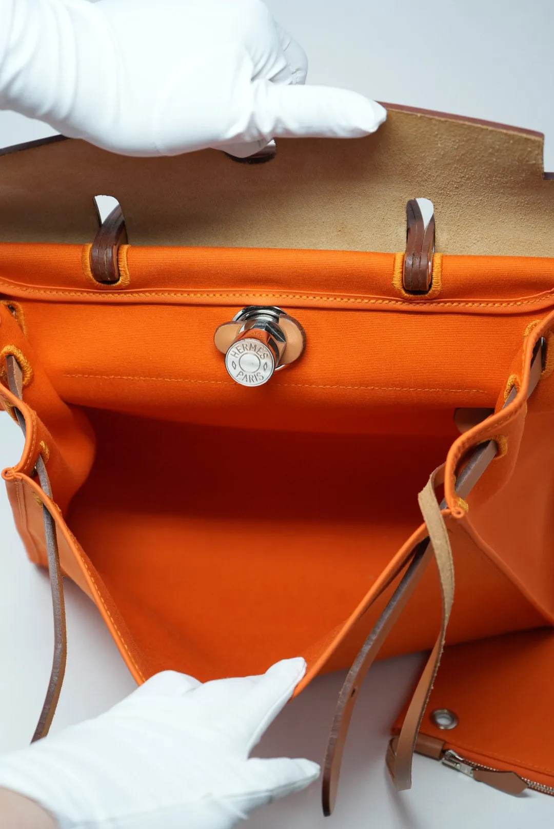 Hermes 2012 Canvas Herbag 31 Orange