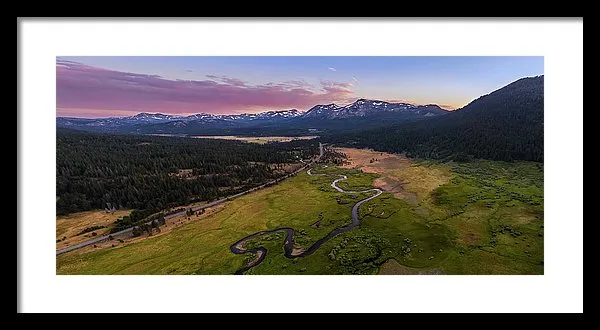 Hope Valley Aerial By Mike Breshears - Framed Print