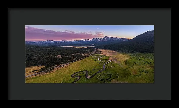 Hope Valley Aerial By Mike Breshears - Framed Print