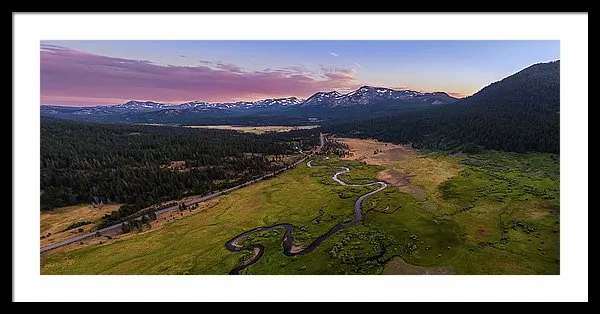 Hope Valley Aerial By Mike Breshears - Framed Print