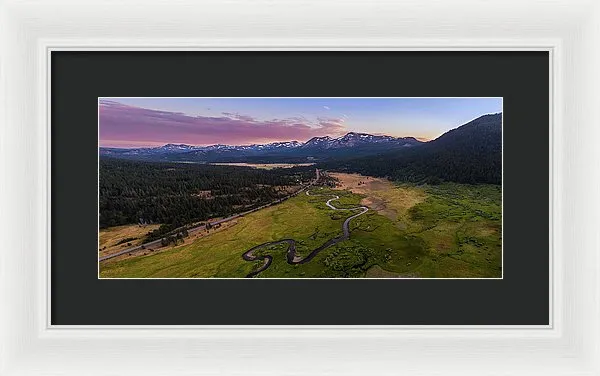 Hope Valley Aerial By Mike Breshears - Framed Print