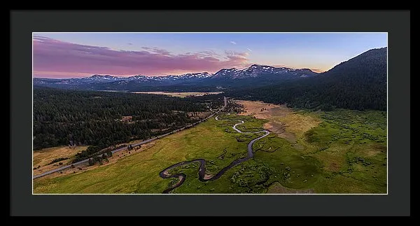 Hope Valley Aerial By Mike Breshears - Framed Print