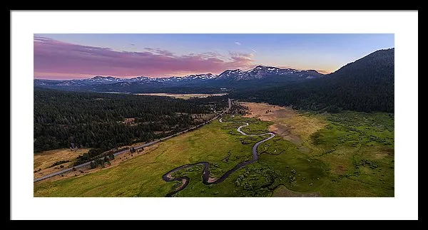 Hope Valley Aerial By Mike Breshears - Framed Print