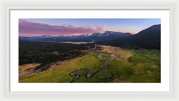 Hope Valley Aerial By Mike Breshears - Framed Print