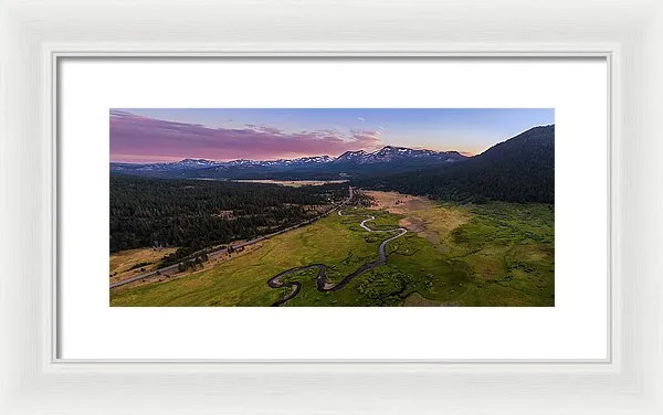 Hope Valley Aerial By Mike Breshears - Framed Print