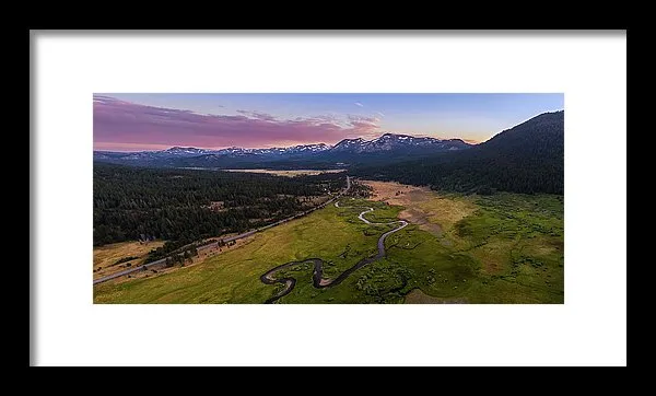 Hope Valley Aerial By Mike Breshears - Framed Print