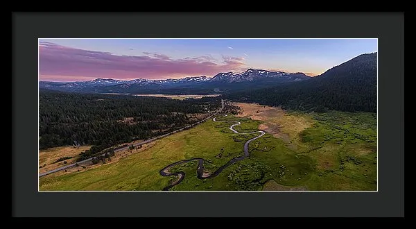 Hope Valley Aerial By Mike Breshears - Framed Print