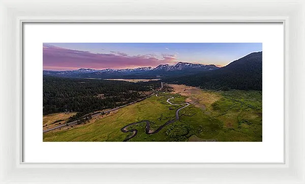 Hope Valley Aerial By Mike Breshears - Framed Print