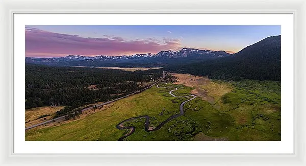 Hope Valley Aerial By Mike Breshears - Framed Print