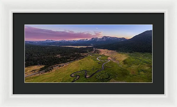 Hope Valley Aerial By Mike Breshears - Framed Print