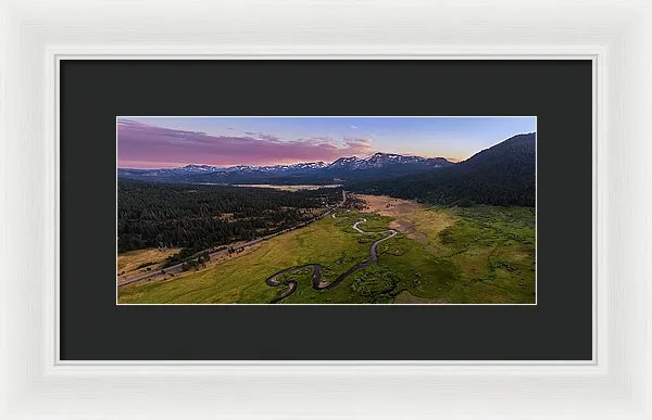 Hope Valley Aerial By Mike Breshears - Framed Print