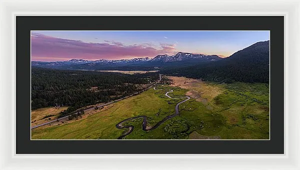 Hope Valley Aerial By Mike Breshears - Framed Print