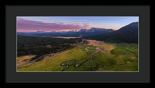 Hope Valley Aerial By Mike Breshears - Framed Print