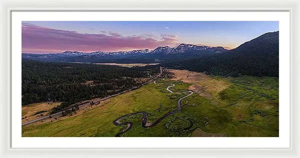 Hope Valley Aerial By Mike Breshears - Framed Print