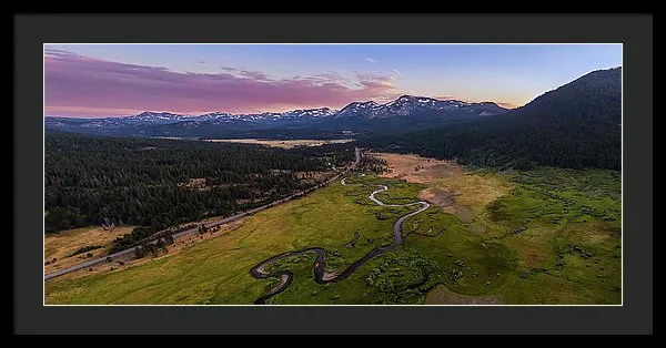 Hope Valley Aerial By Mike Breshears - Framed Print