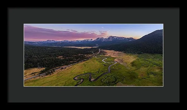 Hope Valley Aerial By Mike Breshears - Framed Print