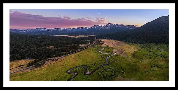 Hope Valley Aerial By Mike Breshears - Framed Print