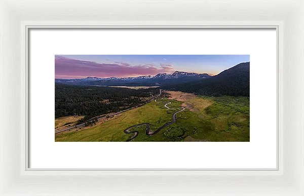 Hope Valley Aerial By Mike Breshears - Framed Print