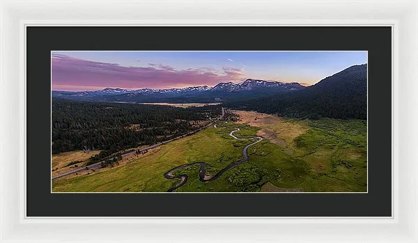 Hope Valley Aerial By Mike Breshears - Framed Print