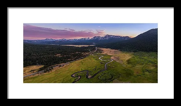 Hope Valley Aerial By Mike Breshears - Framed Print