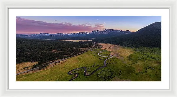 Hope Valley Aerial By Mike Breshears - Framed Print