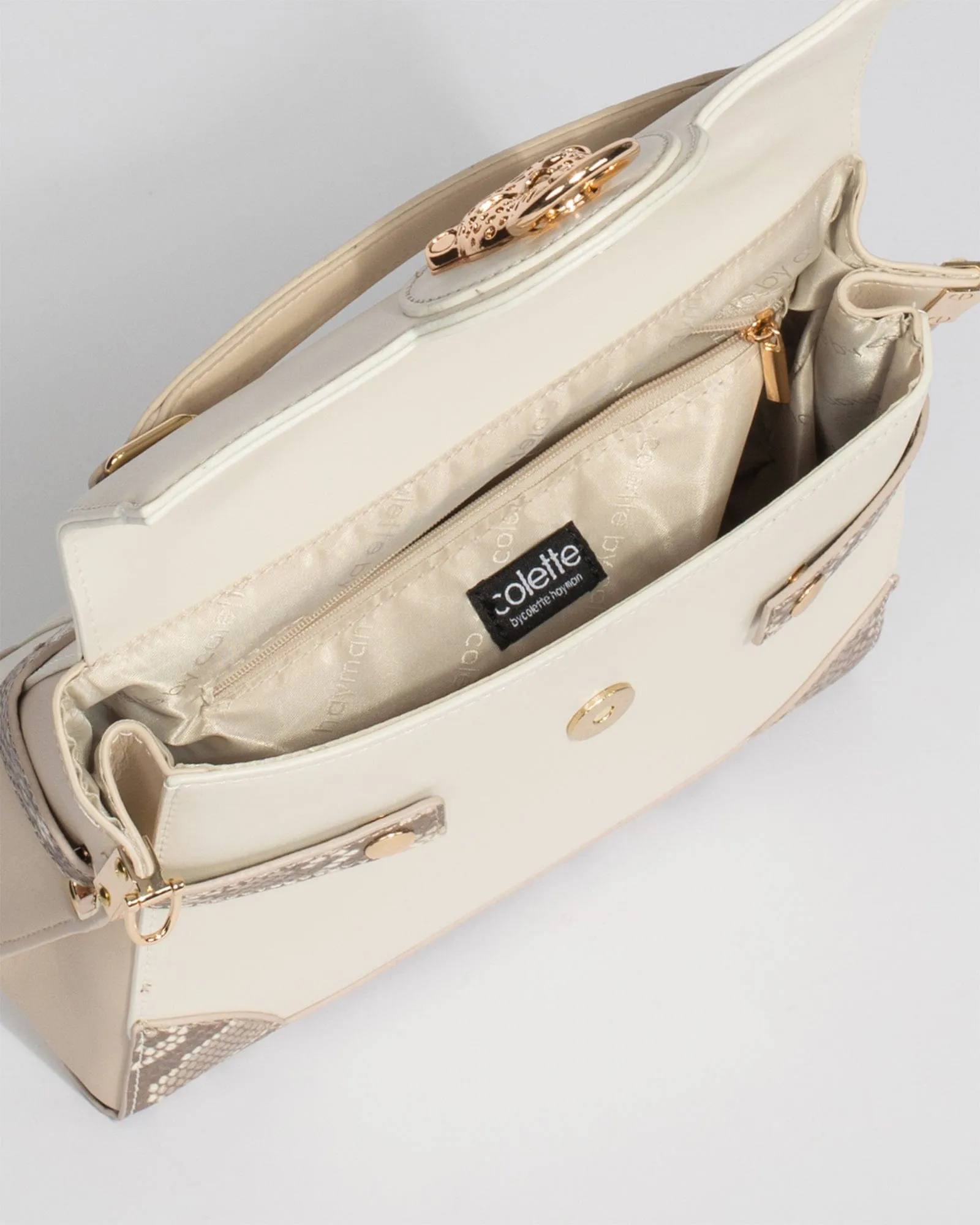 Ivory Breanna Top Handle Bag