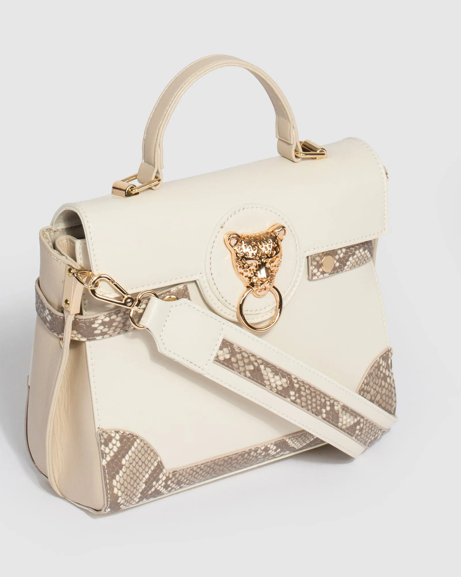 Ivory Breanna Top Handle Bag