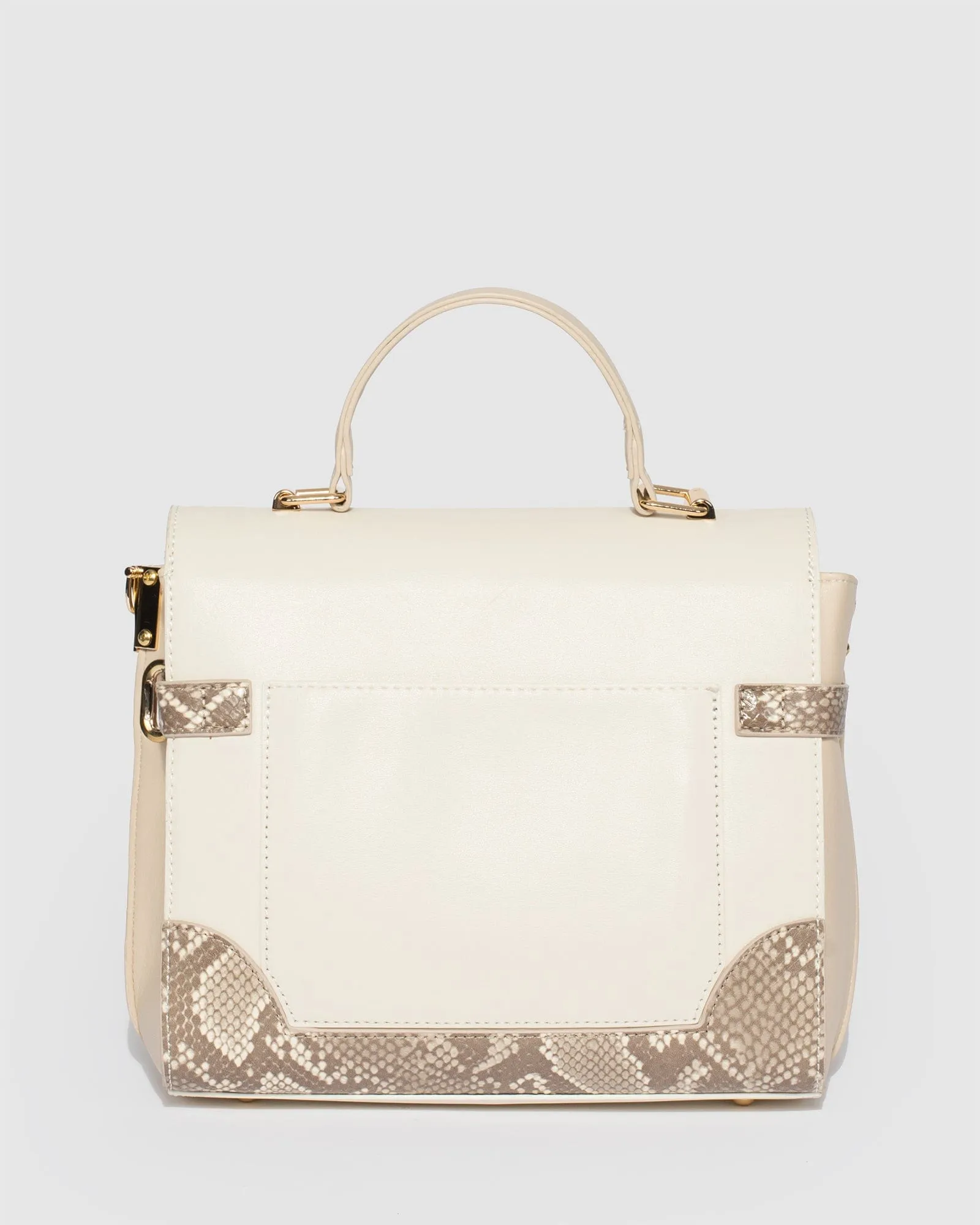 Ivory Breanna Top Handle Bag